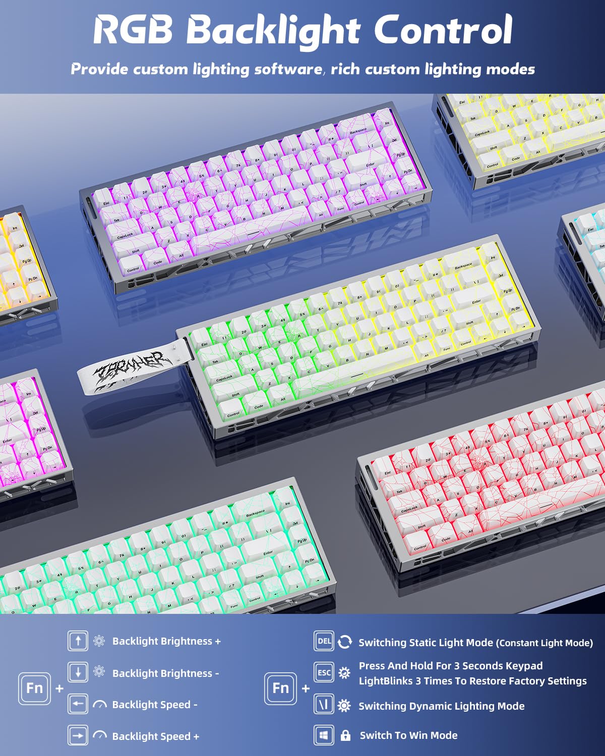 ZORNHER ZH68HE Wired Magnetic CNC Aluminum Gaming Keyboard,65